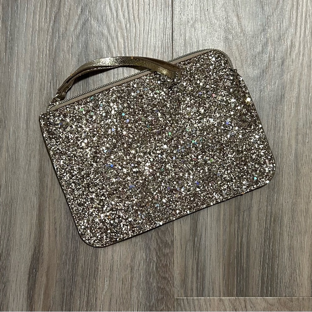 Glitter travel pouch